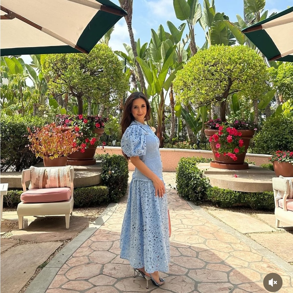 FARM Rio Blue Floral Maxi Dress